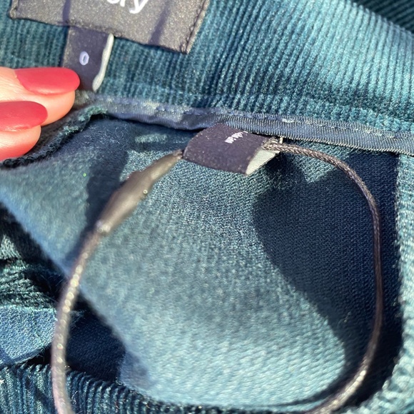 Theory High Waist Leggings Corduroy - Green Poplar - Picture 4 of 8